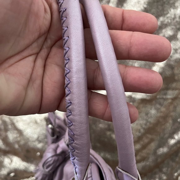 EUC Paolo Masi Lavender Quilted Leather Handbag - Picture 9 of 12